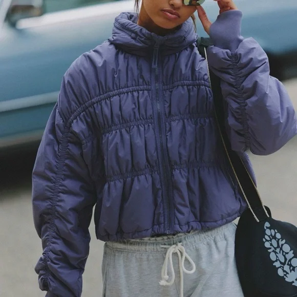 Free People Movement Shelby Shirred Puffer - Picture 6 of 6